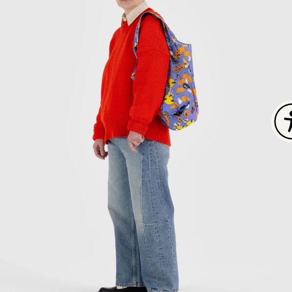 NWT Baggu x Peanuts Standard Reusable Bag Limited Edition Pumpkin Patch - Picture 7 of 8